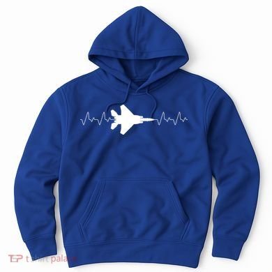 Airplane Pilot Air force Heartbeat Hoodie