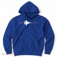 Airplane Pilot Air force Heartbeat Hoodie thumb 0