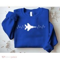 Airplane Pilot Air force Heartbeat Sweatshirt thumb 2