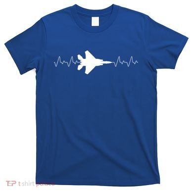 Airplane Pilot Air force Heartbeat T-Shirt