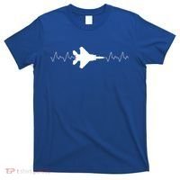 Airplane Pilot Air force Heartbeat T-Shirt thumb 0