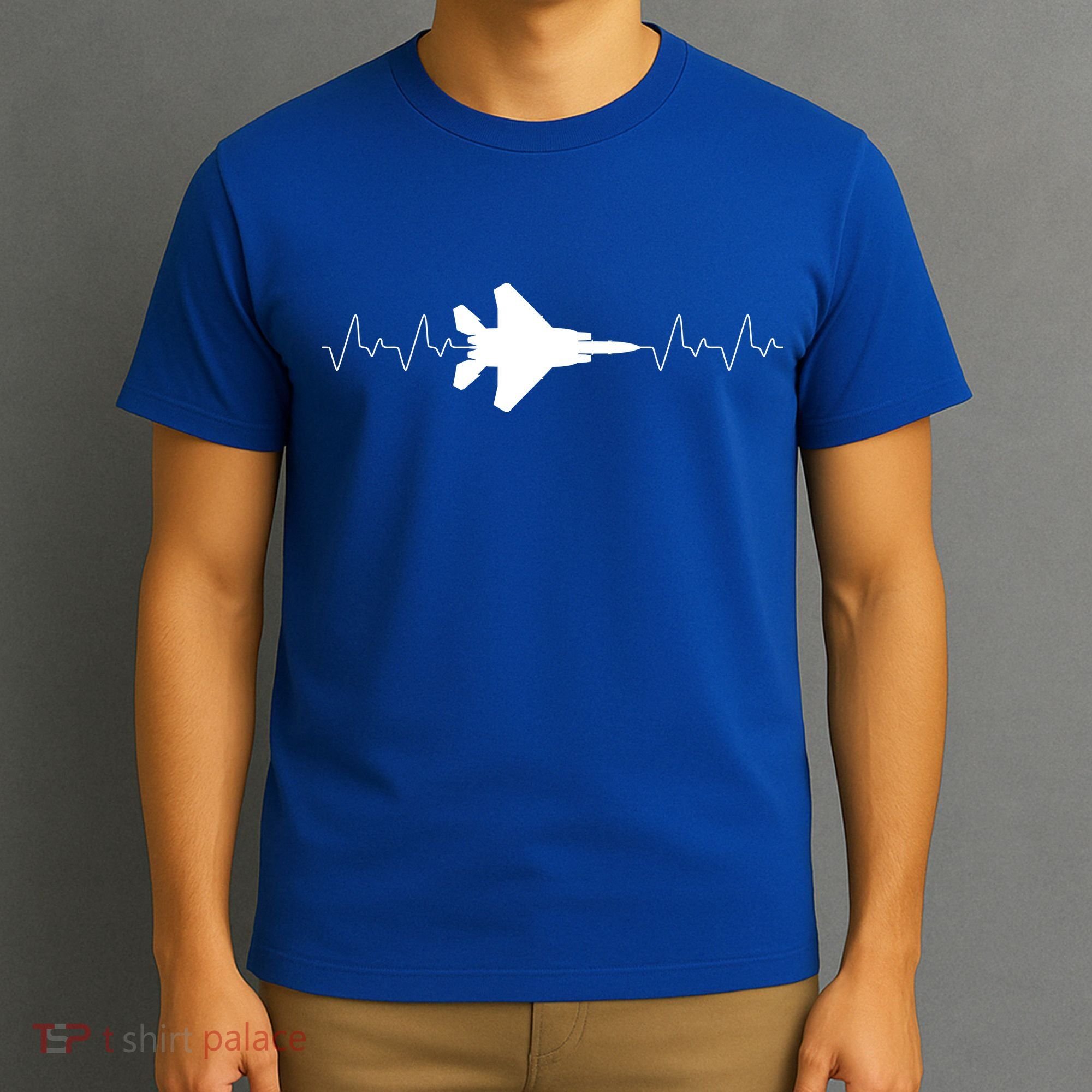 Airplane Pilot Air force Heartbeat T-Shirt