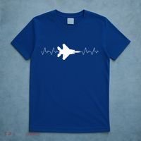Airplane Pilot Air force Heartbeat T-Shirt thumb 5