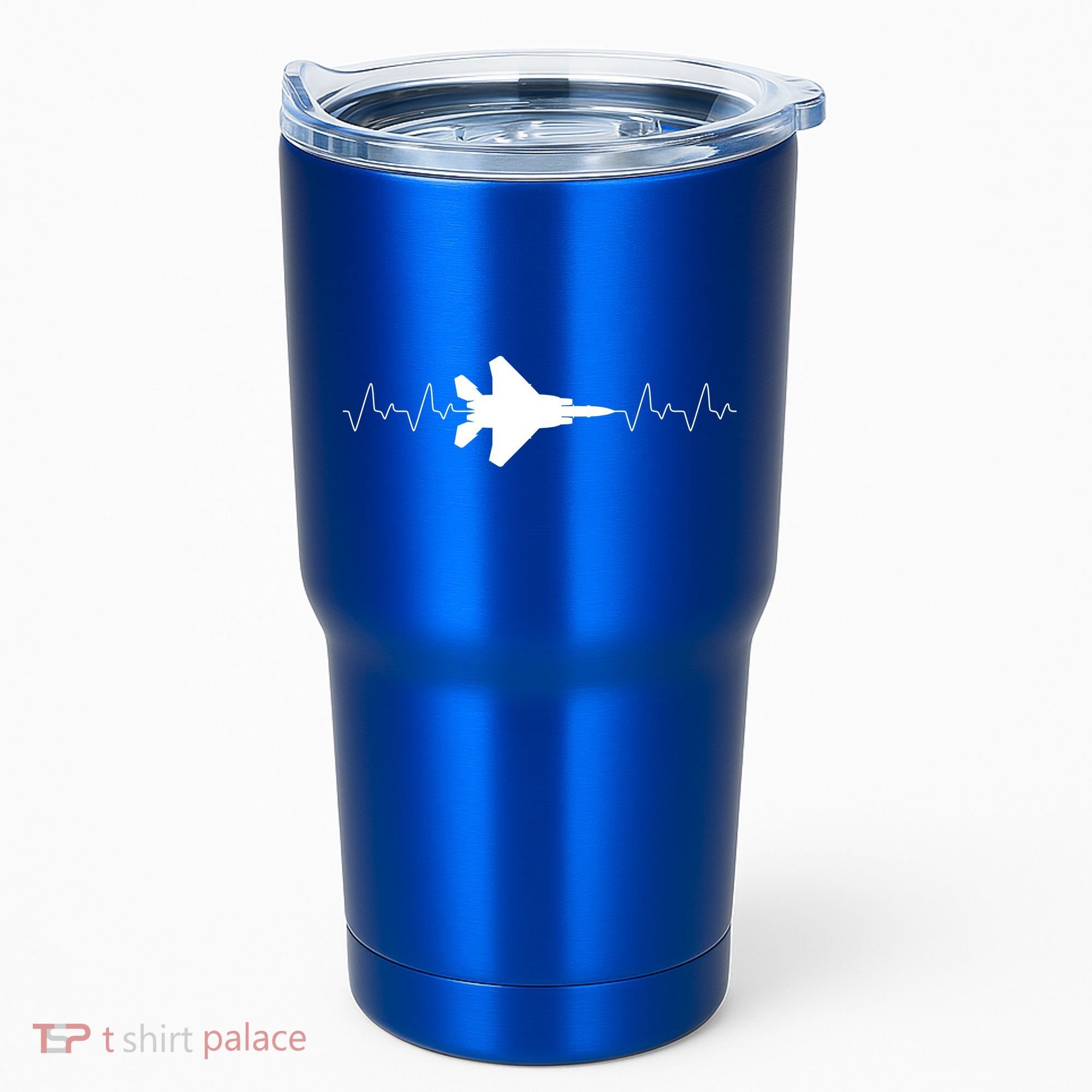 Airplane Pilot Air force Heartbeat Tumbler