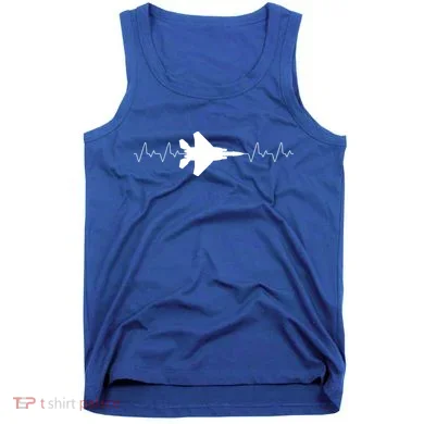 Airplane Pilot Air force Heartbeat Tank Top