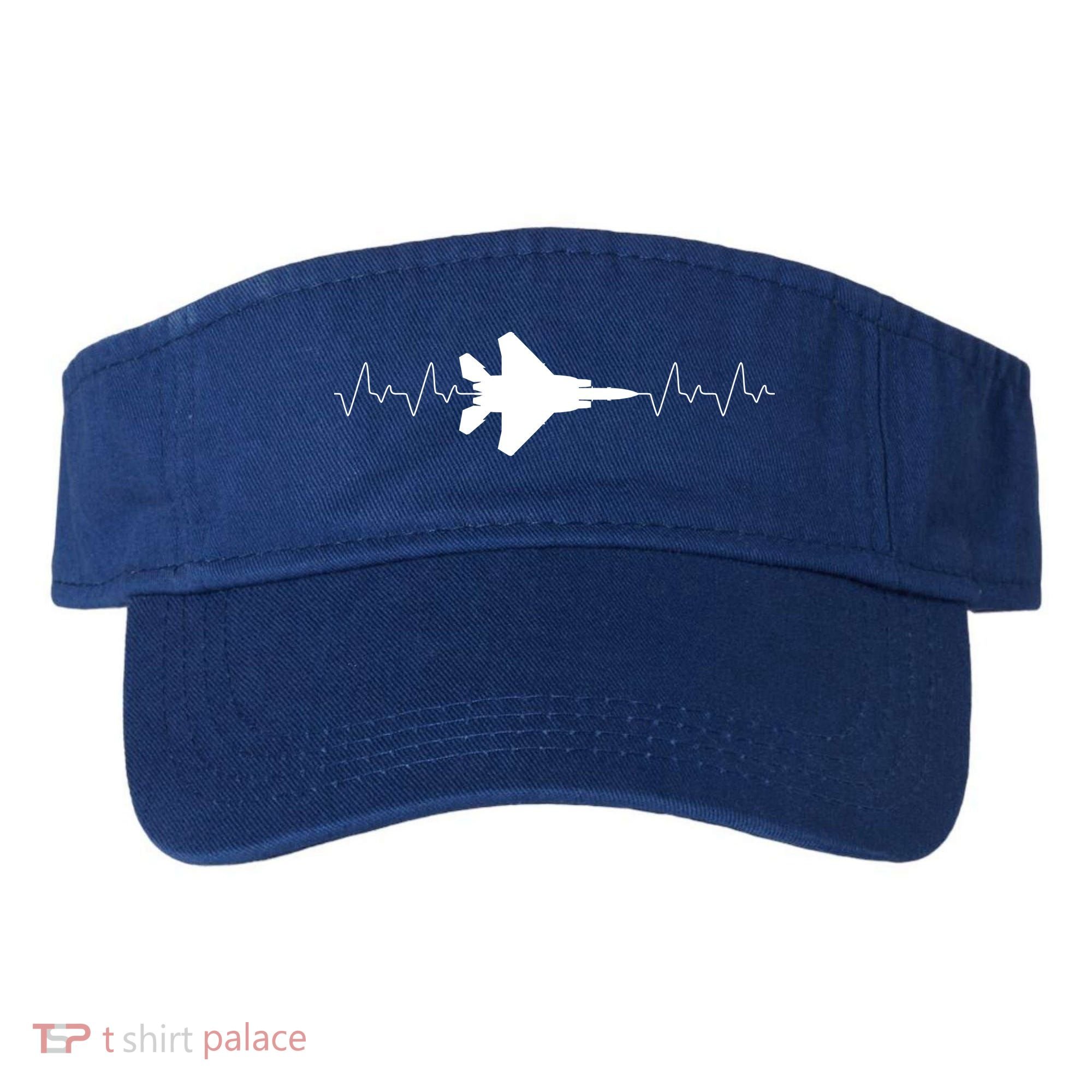Airplane Pilot Air force Heartbeat Visor
