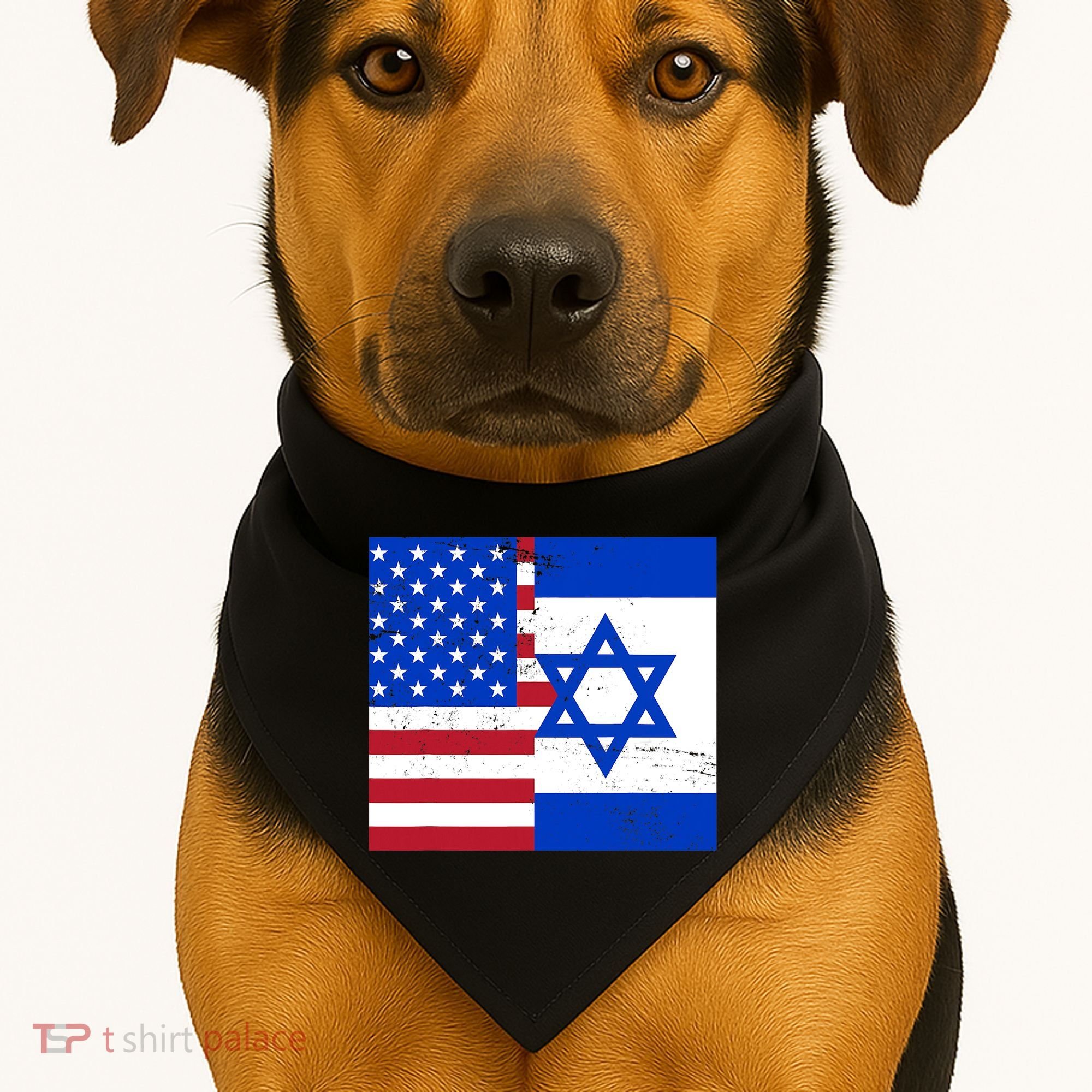 American Israeli Support Israel USA-Made Doggie Bandana