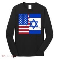 American Israeli Support Israel Long Sleeve Shirt thumb 0