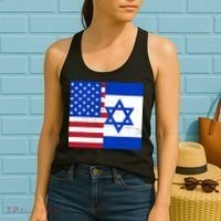 American Israeli Support Israel Women's Tank Top thumb 2