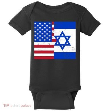 American Israeli Support Israel Baby Bodysuit