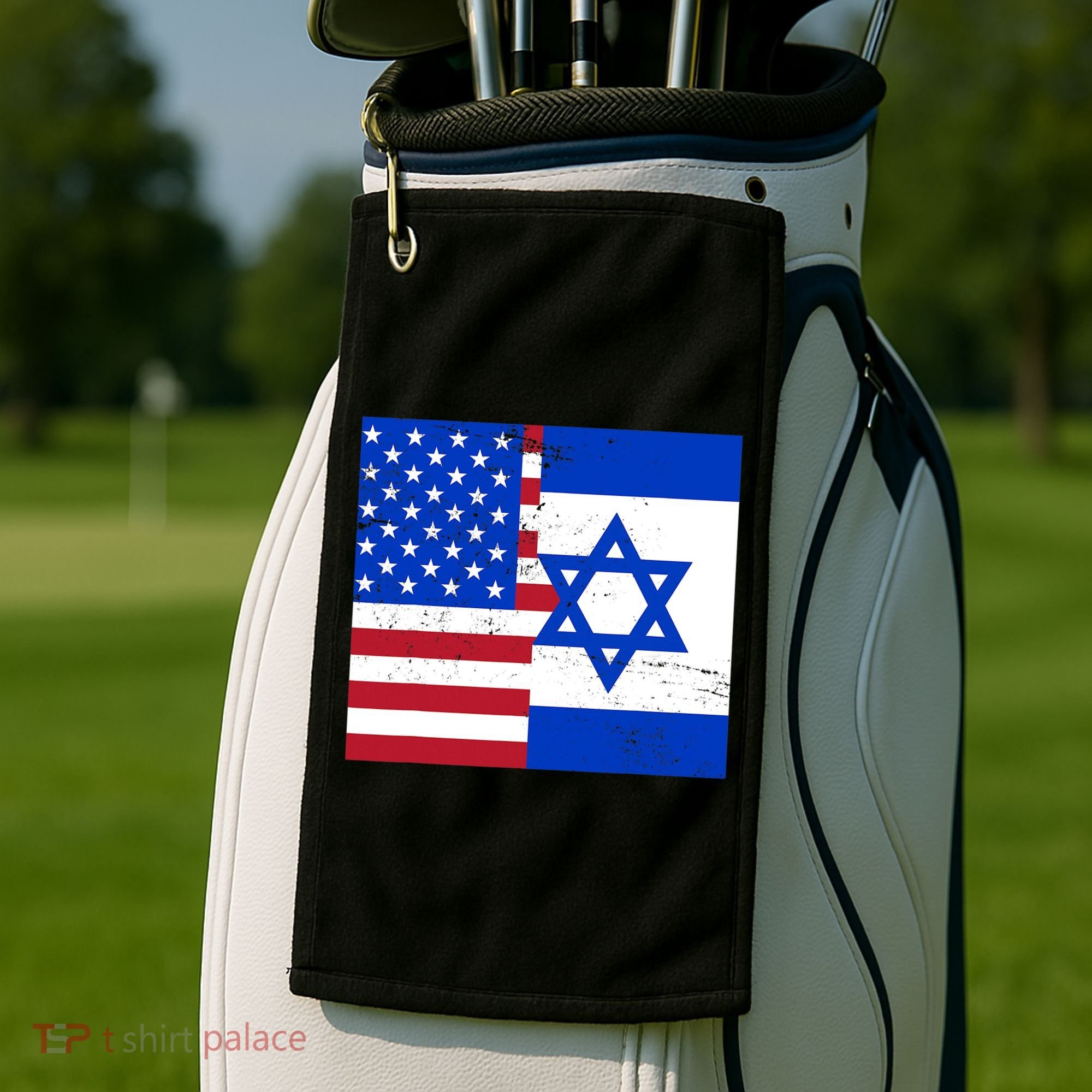 American Israeli Support Israel Golf Towel
