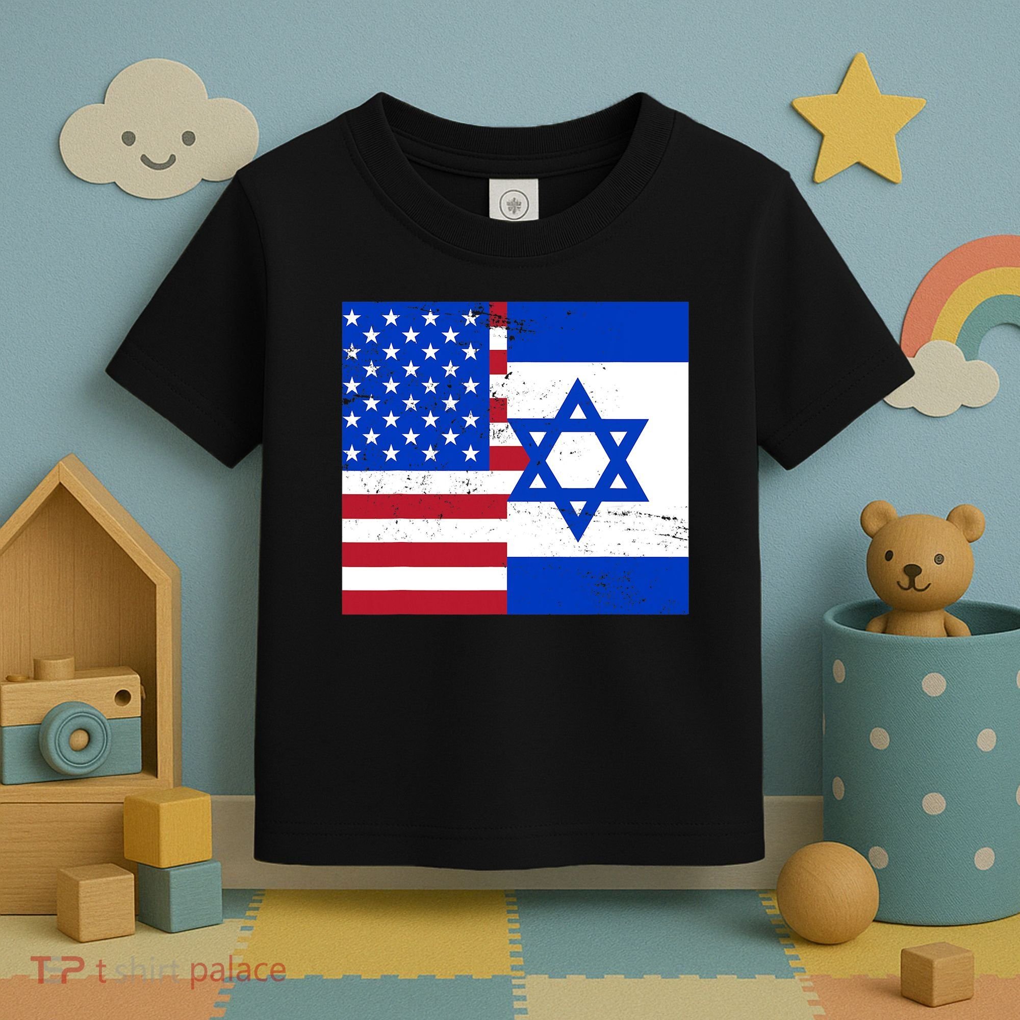 American Israeli Support Israel Toddler T-Shirt
