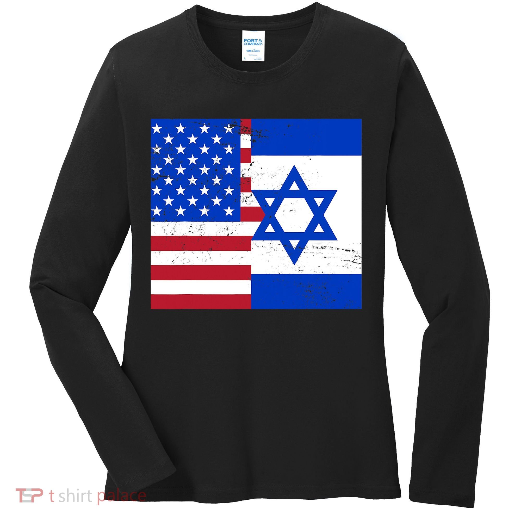 American Israeli Support Israel Women's Long Sleeve Shirt