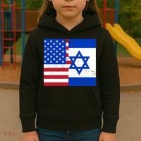 American Israeli Support Israel Kids Hoodie thumb 3
