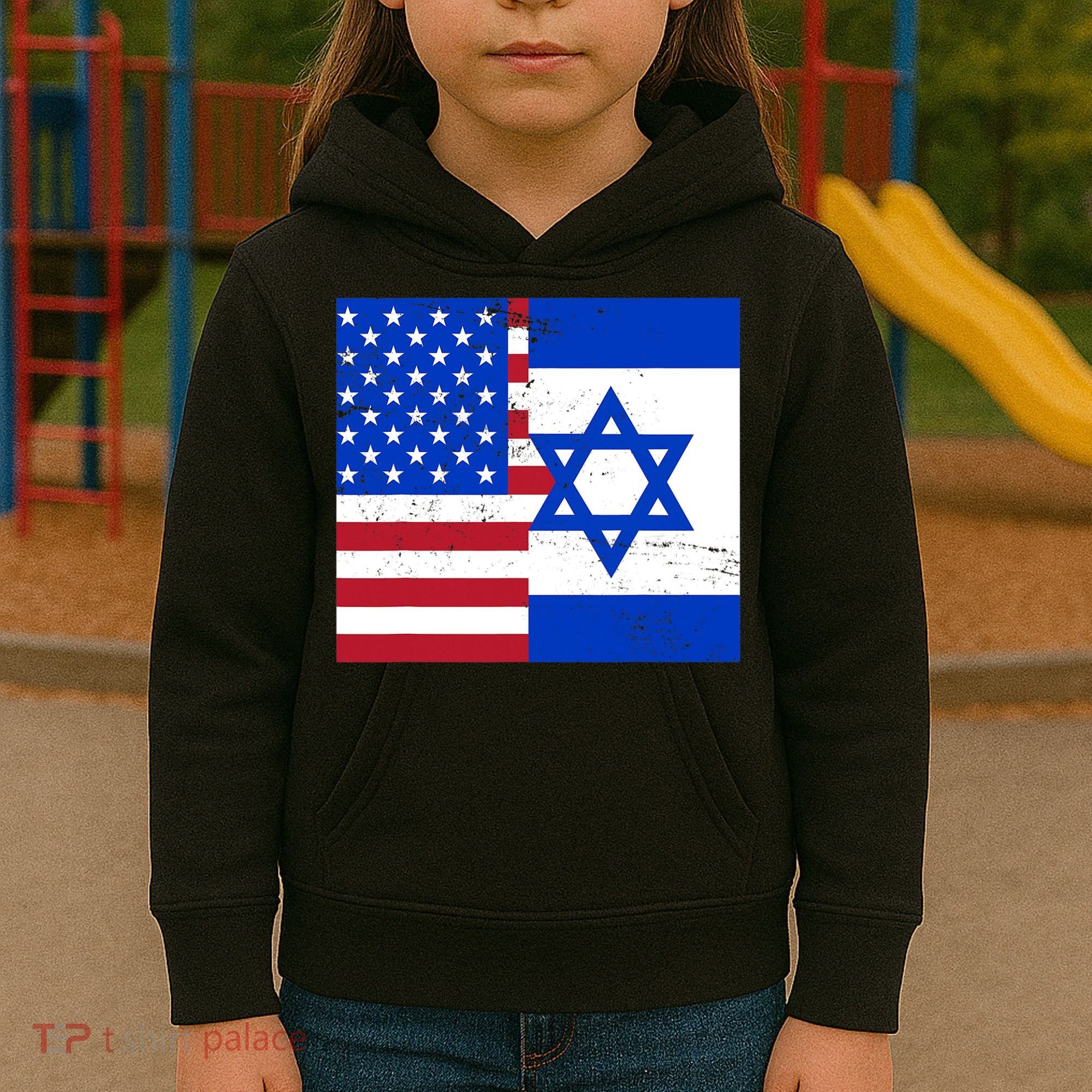American Israeli Support Israel Kids Hoodie