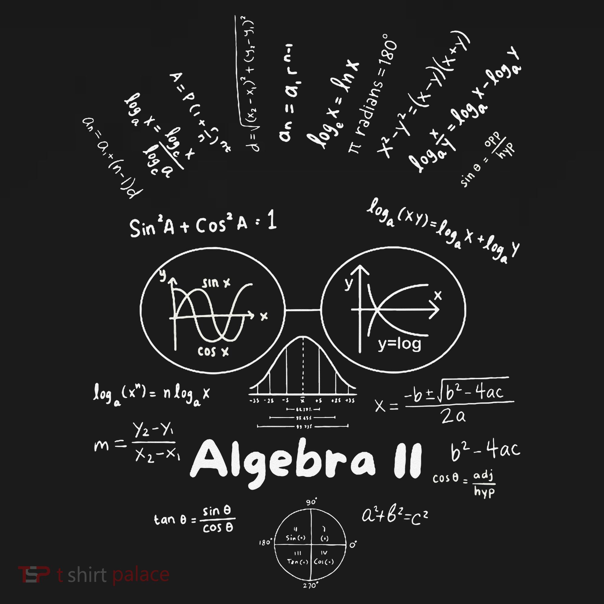 Algebra II Skull Of Equations And Formula Face Funny Nerdy Women's Hoodie