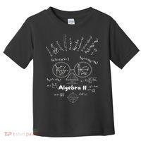 Algebra II Skull Of Equations And Formula Face Funny Nerdy Toddler T-Shirt thumb 0