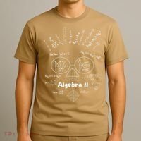 Algebra II Skull Of Equations And Formula Face Funny Nerdy T-Shirt thumb 3