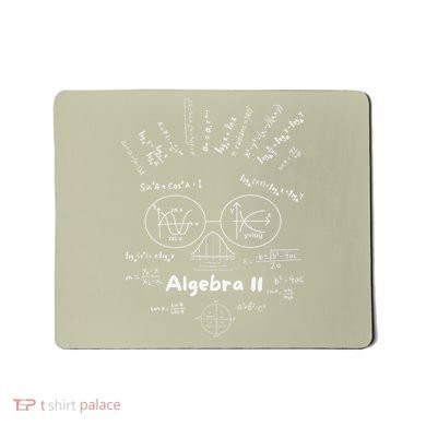Algebra II Skull Of Equations And Formula Face Funny Nerdy Mousepad