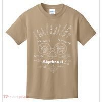 Algebra II Skull Of Equations And Formula Face Funny Nerdy Kids T-Shirt thumb 0