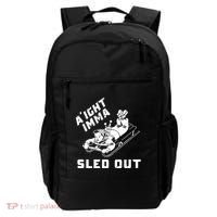 Aight Imma Sled Out Funny Winter Snow Backpack thumb 0