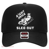 Aight Imma Sled Out Funny Winter Snow Hat thumb 0