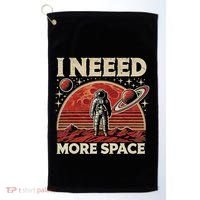 Astronaut In Space Planet Occupy Mars Golf Towel thumb 0