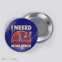Astronaut In Space Planet Occupy Mars Button thumb 0
