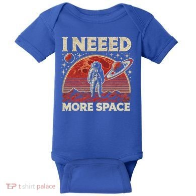 Astronaut In Space Planet Occupy Mars Baby Bodysuit