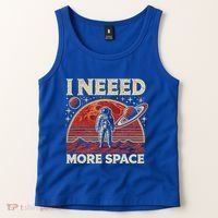 Astronaut In Space Planet Occupy Mars Tank Top thumb 2