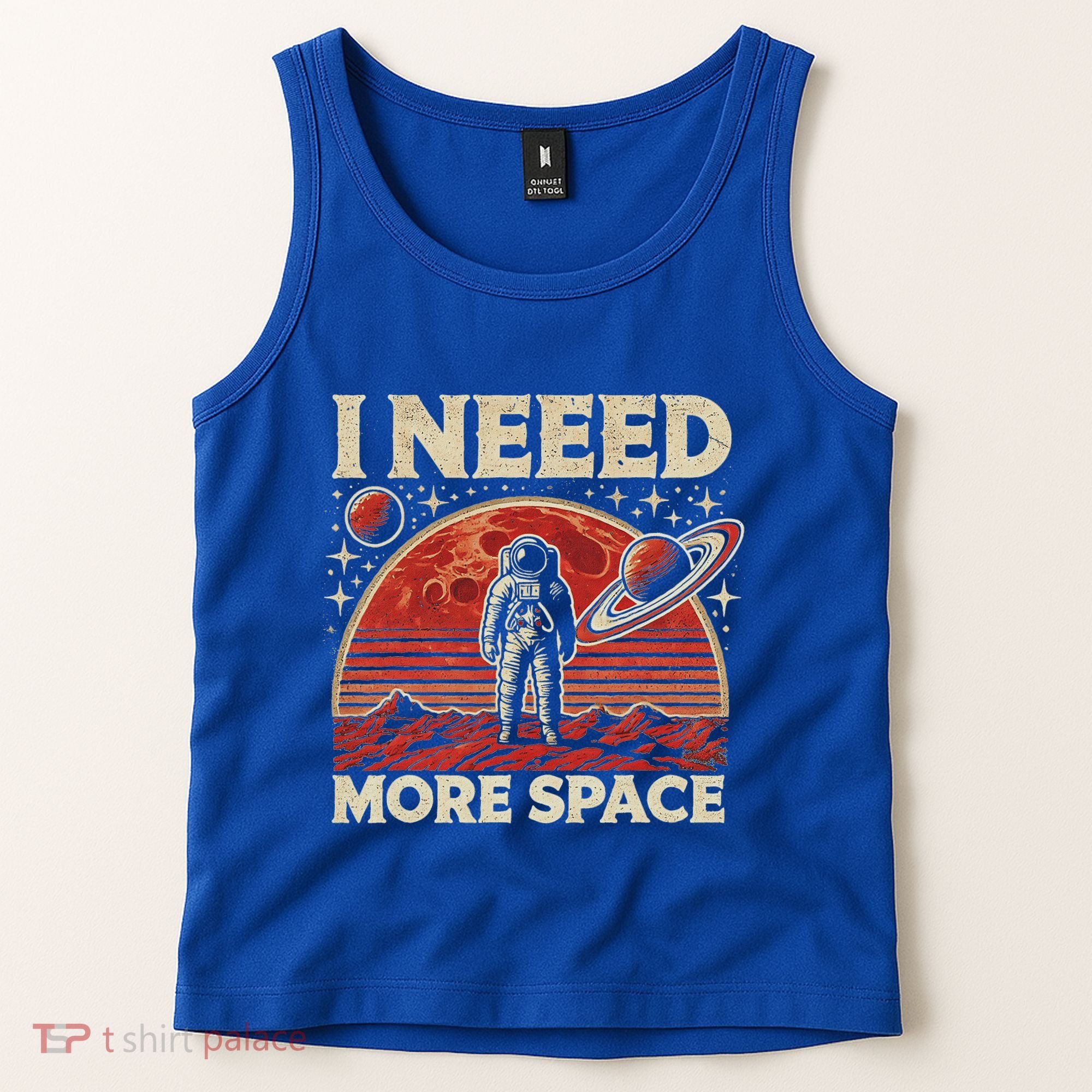 Astronaut In Space Planet Occupy Mars Tank Top