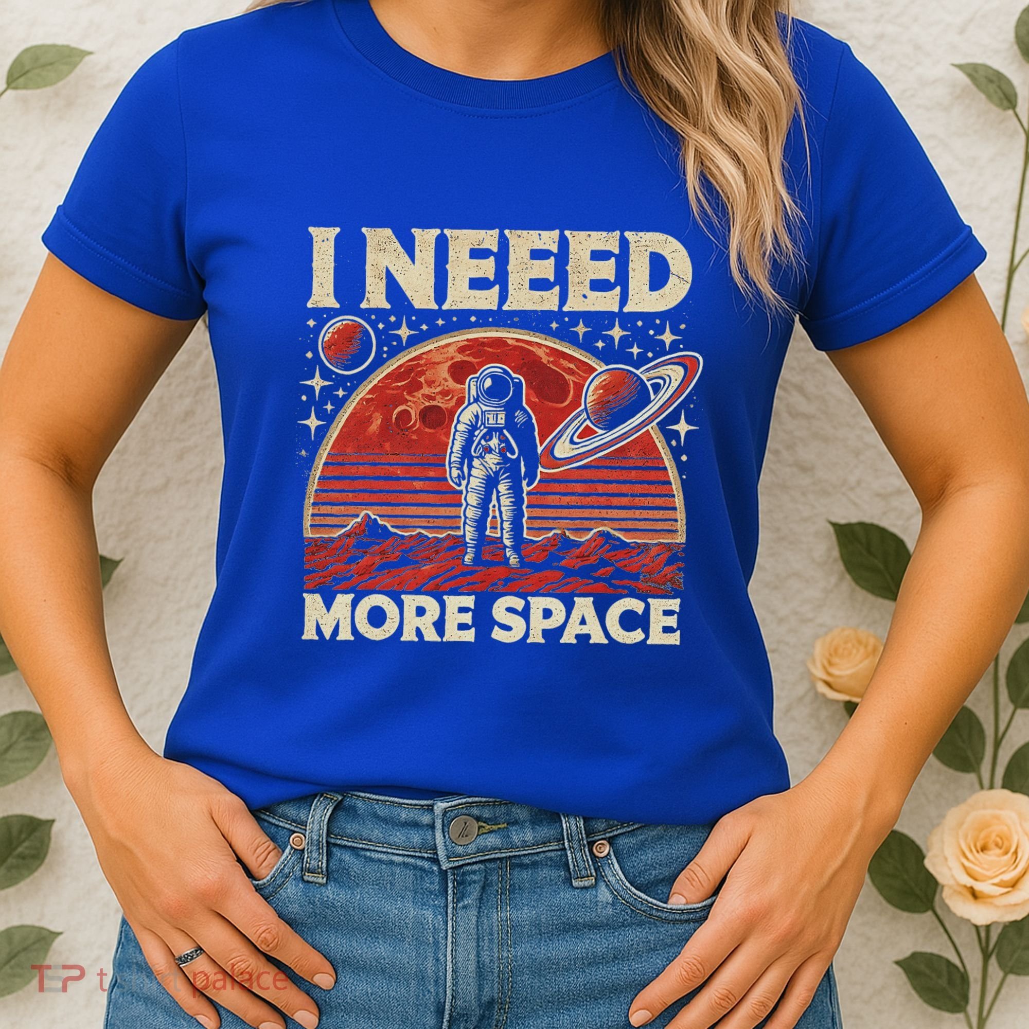 Astronaut In Space Planet Occupy Mars Women's T-Shirt