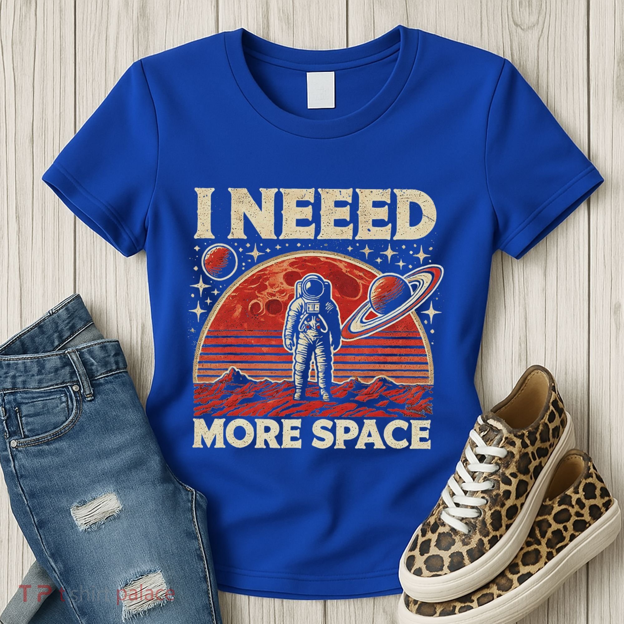 Astronaut In Space Planet Occupy Mars Women's T-Shirt