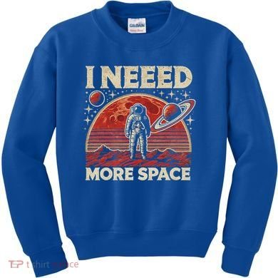Astronaut In Space Planet Occupy Mars Kids Sweatshirt