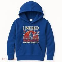 Astronaut In Space Planet Occupy Mars Kids Hoodie thumb 0