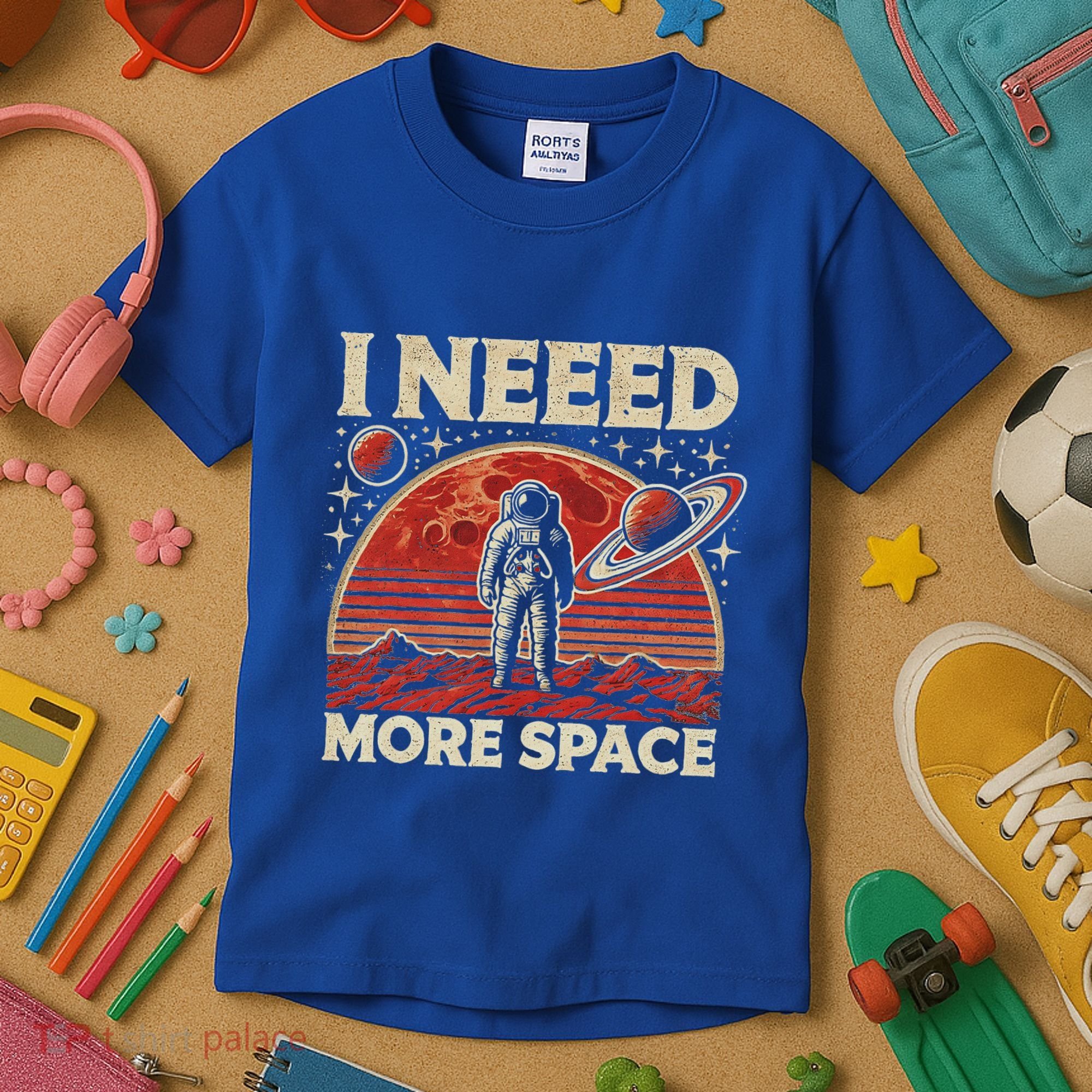 Astronaut In Space Planet Occupy Mars Kids T-Shirt