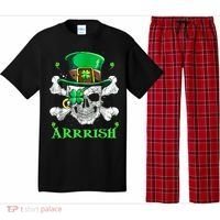 Arrrish Irish Shamrock Clover Skull St Patricks Day Pajama Set thumb 0