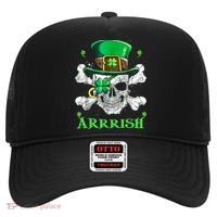 Arrrish Irish Shamrock Clover Skull St Patricks Day Hat thumb 0