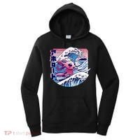 Axolotl Is Surfing Japanese Great Wave Axolotl Anime Kawaii Women's Hoodie thumb 0
