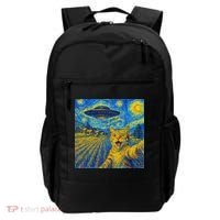 Alien Invasion Starry Night Cool Cat Lovers Gift Idea Backpack thumb 0