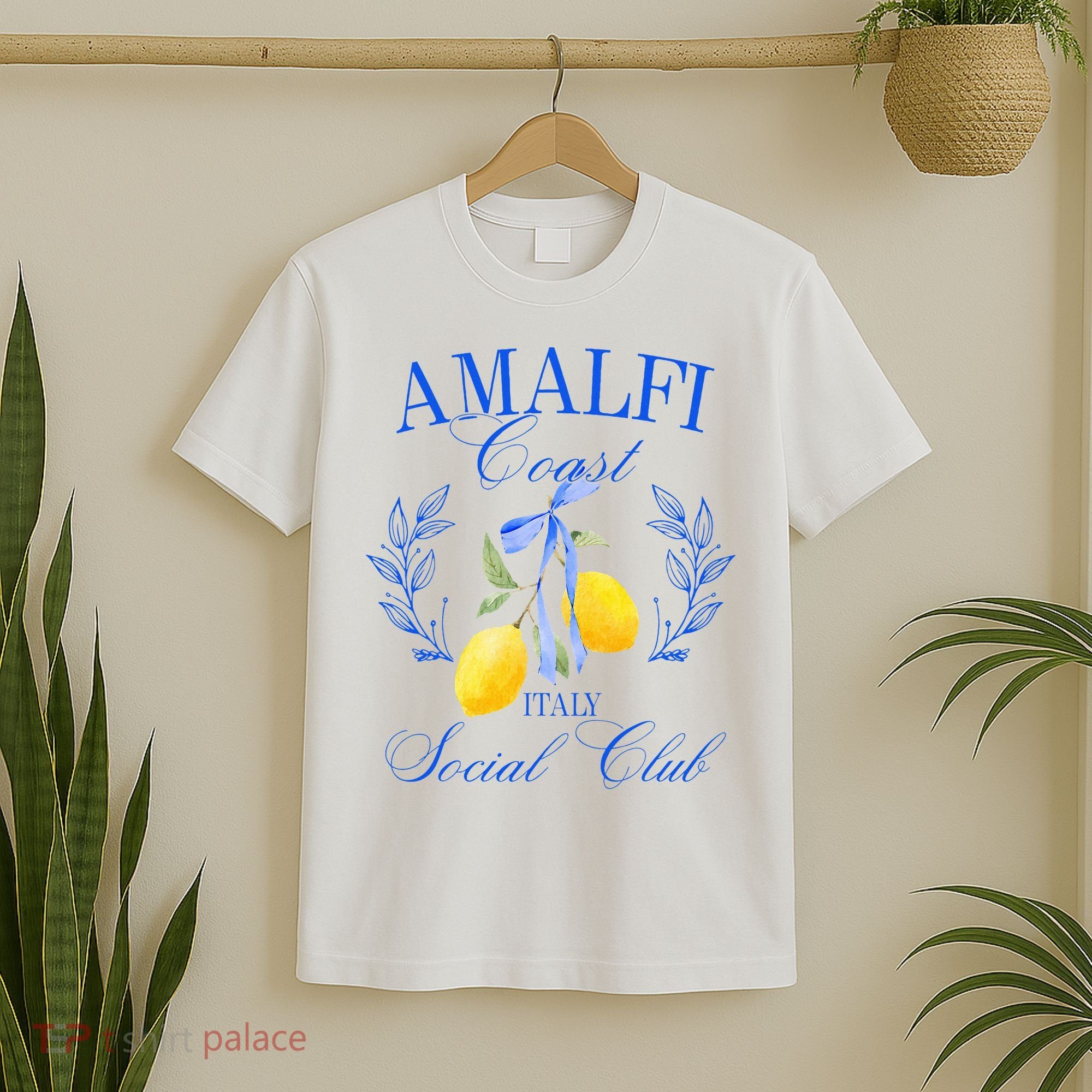 Amalficoast Iitaly Social Club Travel Trip Vacation Lemon T-Shirt