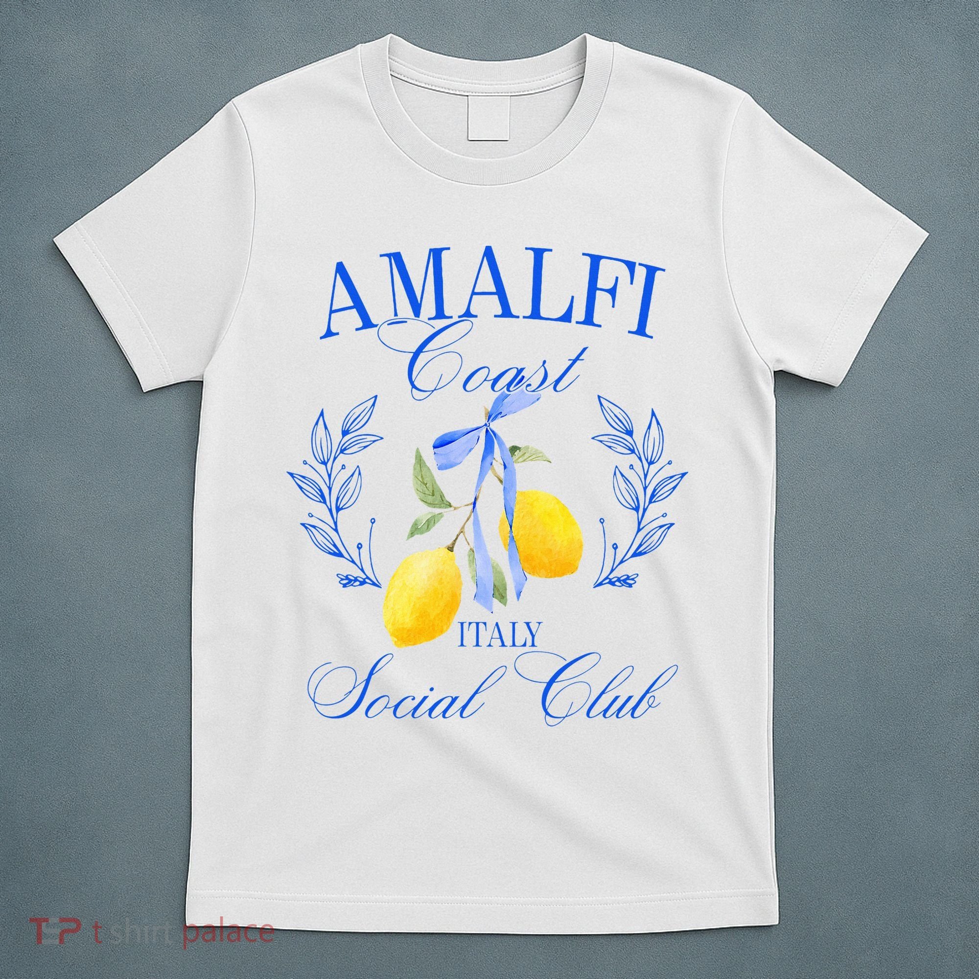 Amalficoast Iitaly Social Club Travel Trip Vacation Lemon T-Shirt
