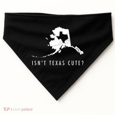 Alaska Isnt Texas Cute Funny Map Gift USA-Made Doggie Bandana