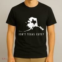 Alaska Isnt Texas Cute Funny Map Gift T-Shirt thumb 3