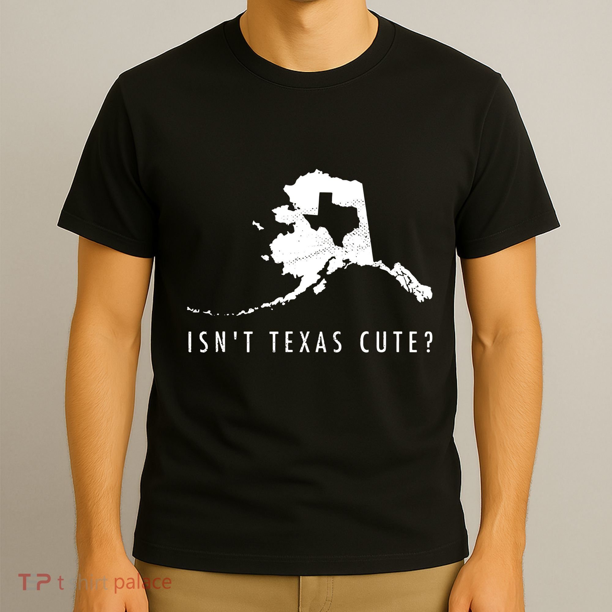 Alaska Isnt Texas Cute Funny Map Gift T-Shirt