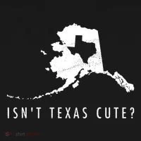 Alaska Isnt Texas Cute Funny Map Gift Women's Hoodie thumb 2