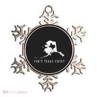 Alaska Isnt Texas Cute Funny Map Gift Ornament thumb 0