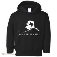 Alaska Isnt Texas Cute Funny Map Gift Toddler Hoodie thumb 0