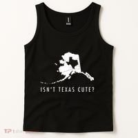 Alaska Isnt Texas Cute Funny Map Gift Tank Top thumb 2
