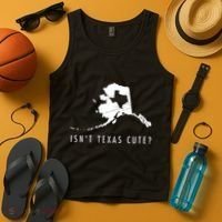 Alaska Isnt Texas Cute Funny Map Gift Tank Top thumb 4